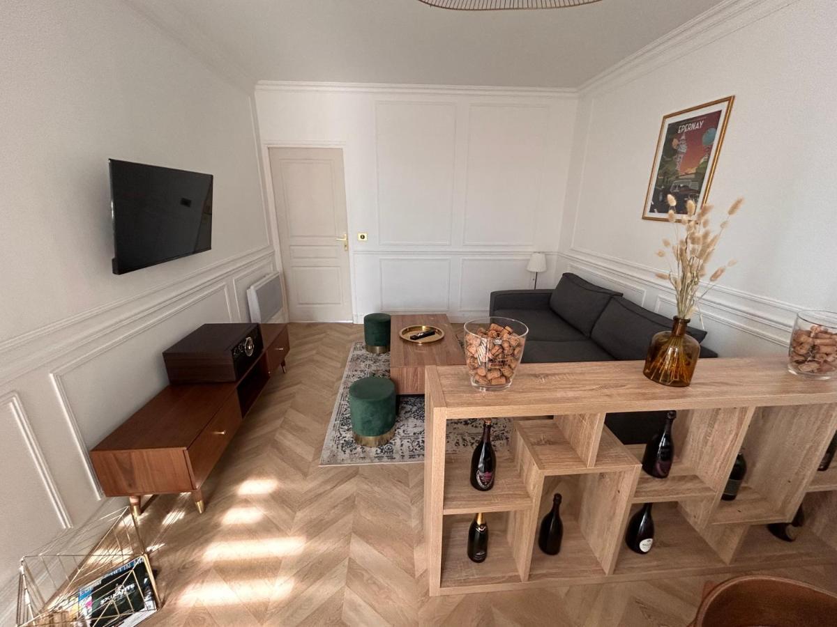 Ferienwohnung Bulle De Champagne : Petit Cocon En Plein Centre Épernay Exterior foto