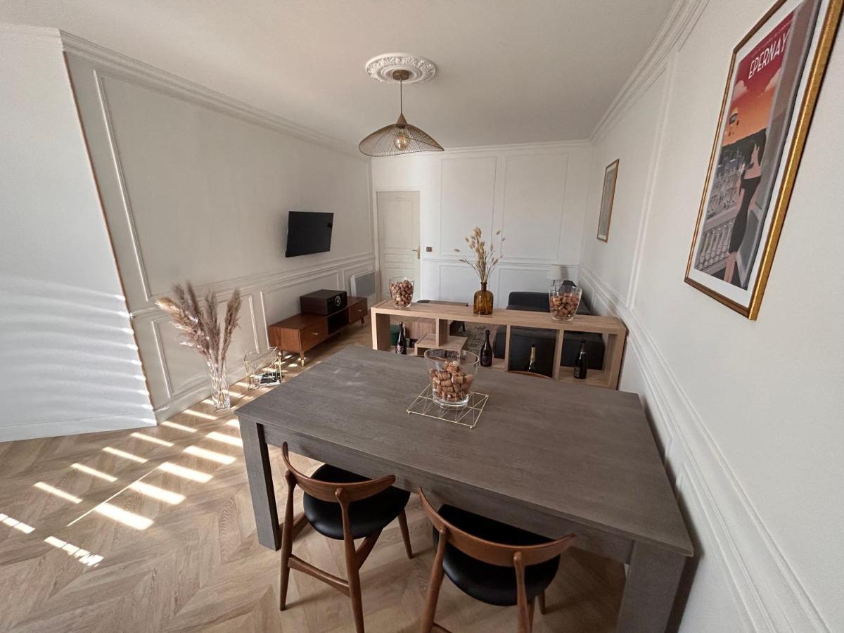 Ferienwohnung Bulle De Champagne : Petit Cocon En Plein Centre Épernay Exterior foto